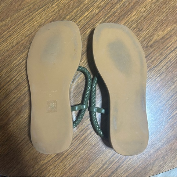 Gia Borghini / RHW leather flat braided Rosie 3 sandals - Picture 7 of 9